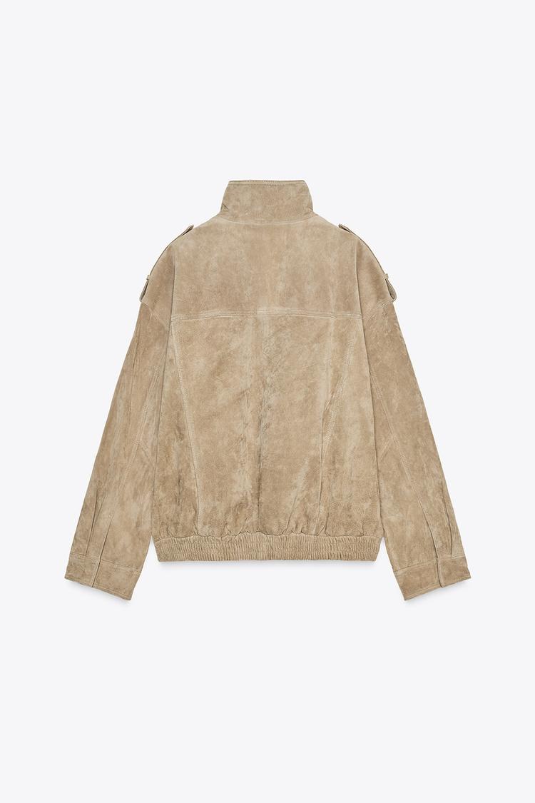 Isabella™ | Chic Suede Jacket in Marble Sand