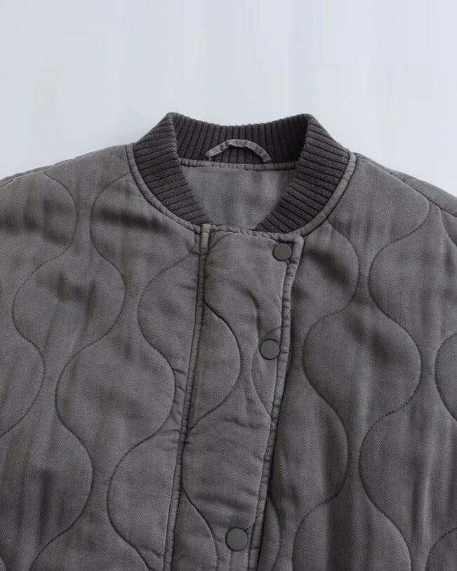 Lila™ | Stylish Padded Bomber Jacket for Chic Comfort