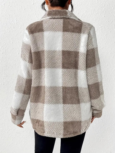 Clara™ | Chic Checked Autumn Jacket for Cozy Elegance