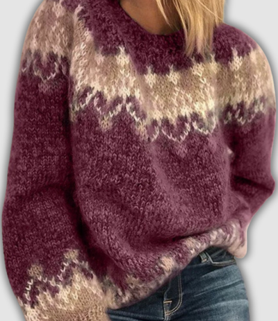 Liora™ | Chic Retro Sweater for Cozy Elegance