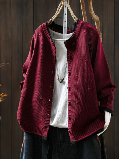 Clara™ | Textured Cardigan for Cozy Elegance