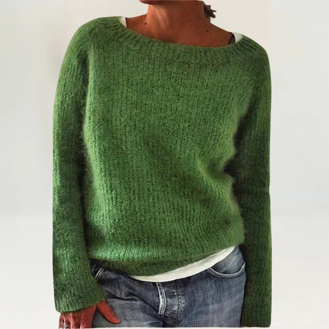 Lila™ | Luxurious Cozy Green Sweater for Comfort