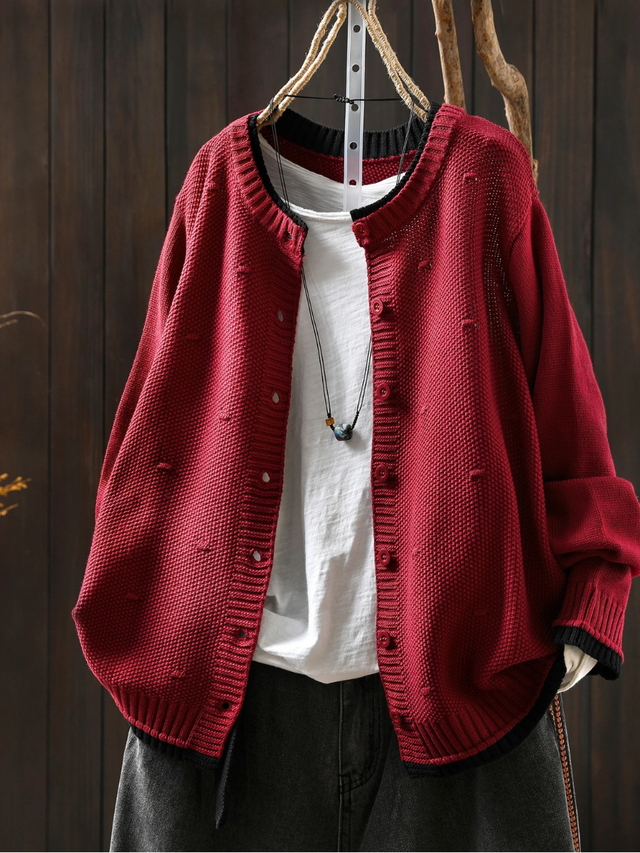 Clara™ | Textured Cardigan for Cozy Elegance