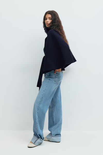 Lara™ | Chic Cape Coat with Cozy Belt