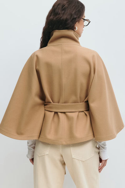 Lara™ | Chic Cape Coat with Cozy Belt