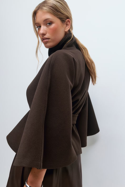 Lara™ | Chic Cape Coat with Cozy Belt