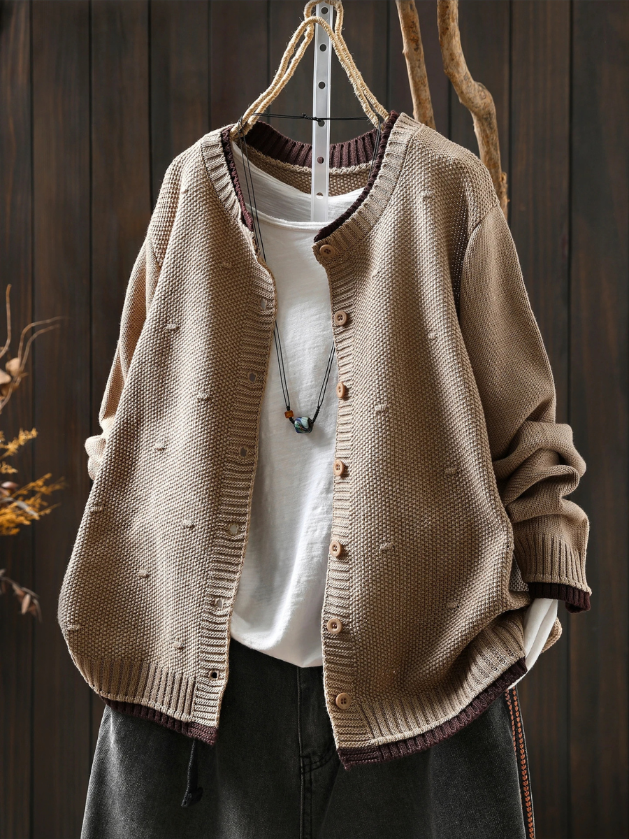 Clara™ | Textured Cardigan for Cozy Elegance