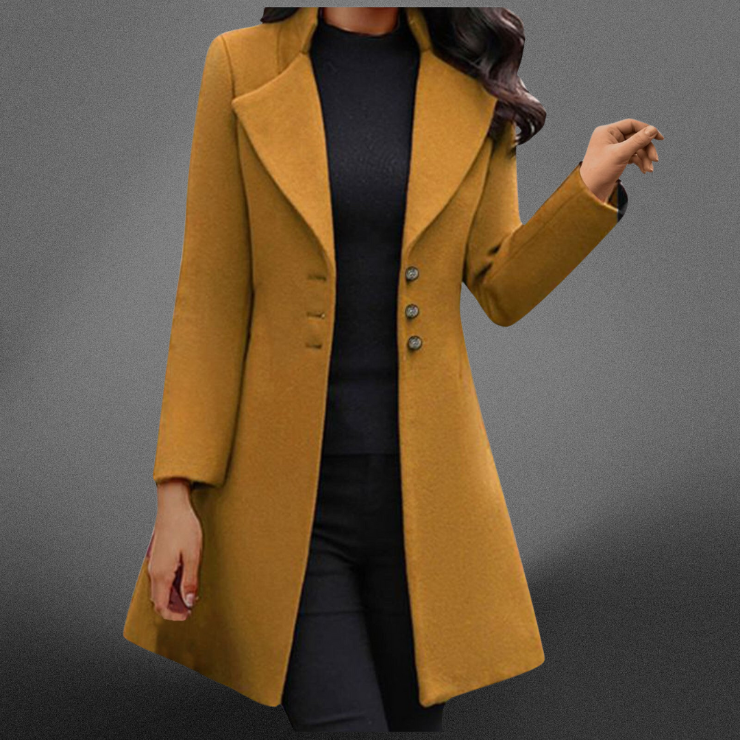 Charlotte™ | Chic Italian Wool Coat for Timeless Elegance