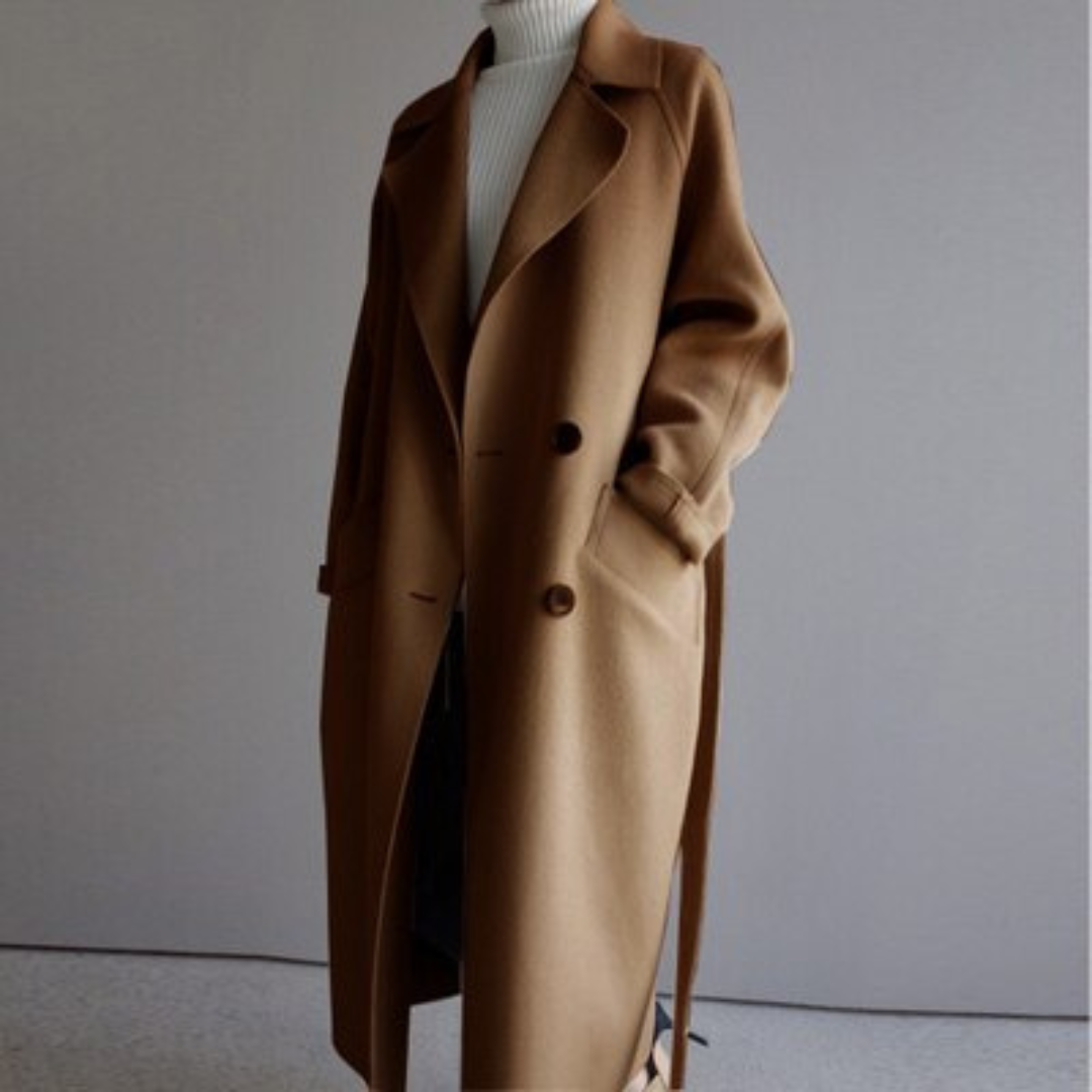 Isabella™ | Chic Wool Blend Coat for Timeless Elegance