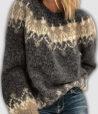 Liora™ | Chic Retro Sweater for Cozy Elegance