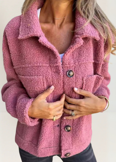 Clara | Soft fleece jacket with buttons and cozy warmth