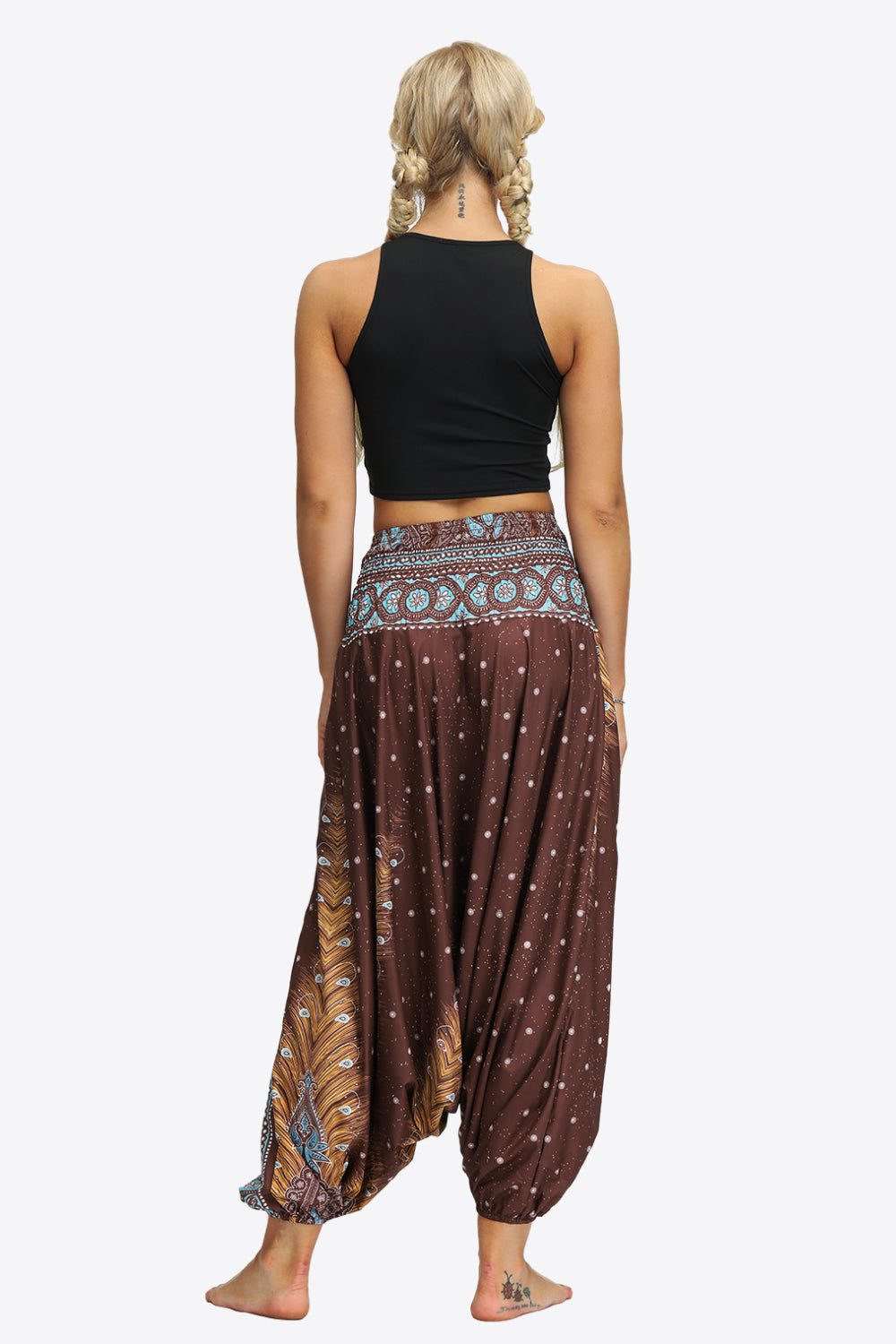 Printed | Comfortable, stylish harem pants with smocked waist