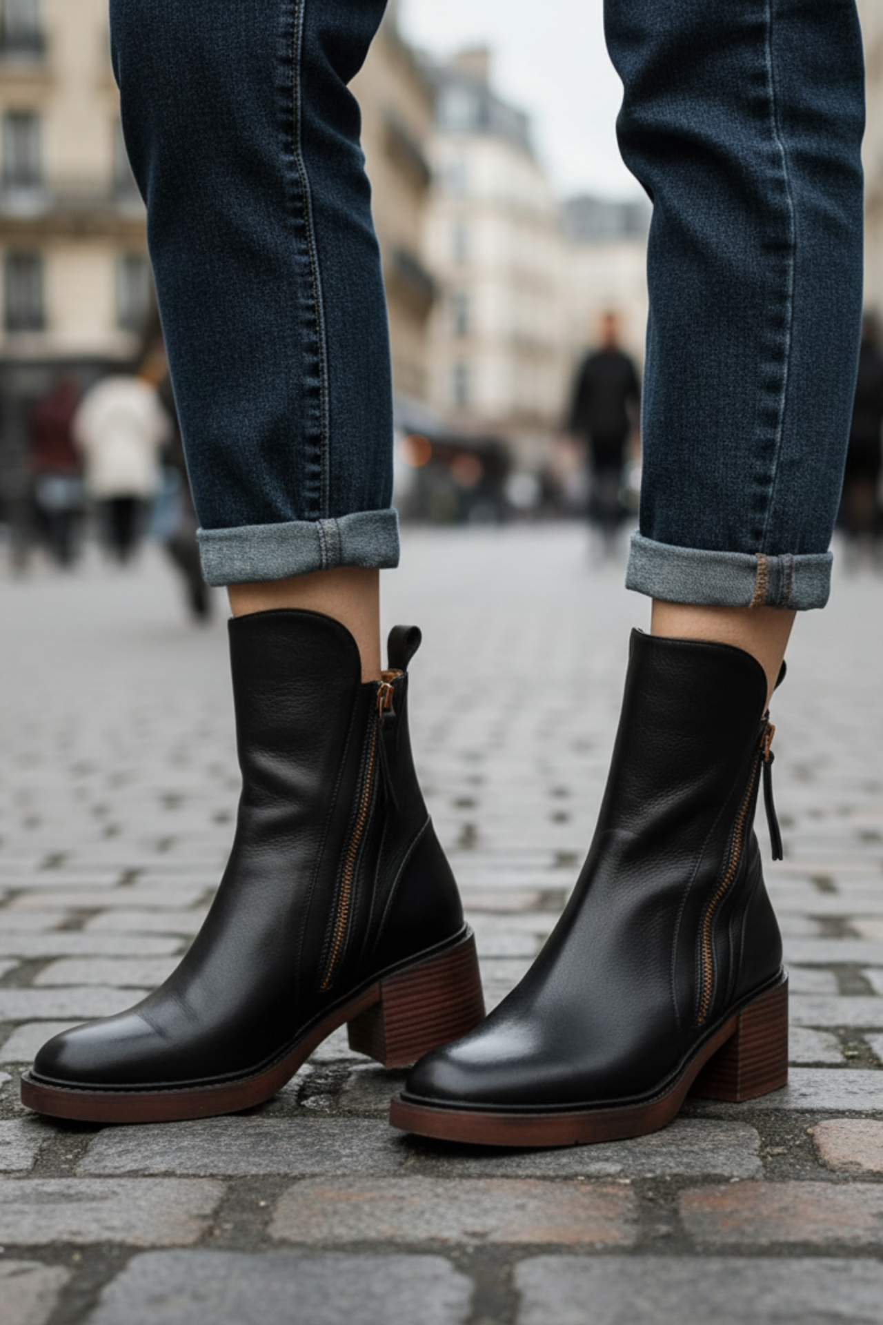 Isabelle™ | Timeless Black Leather Boot for Effortless Elegance