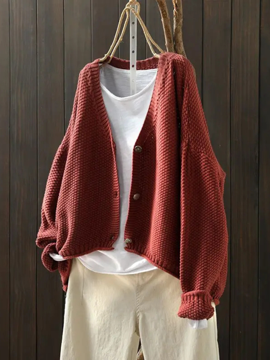 Elena™ | Cozy Knit Cardigan for Chic Layering