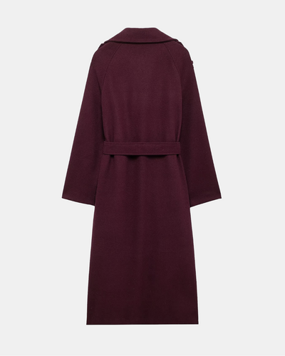 Lila™ | Chic Wine Red Trench Coat for Timeless Elegance