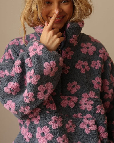 Lily™ | Cozy Floral Fleece Pullover for Warmth