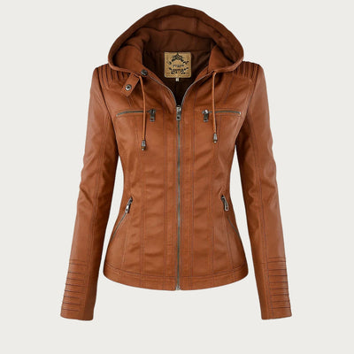 Monika™ | Elegant and durable leather jacket
