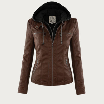Monika™ | Elegant and durable leather jacket