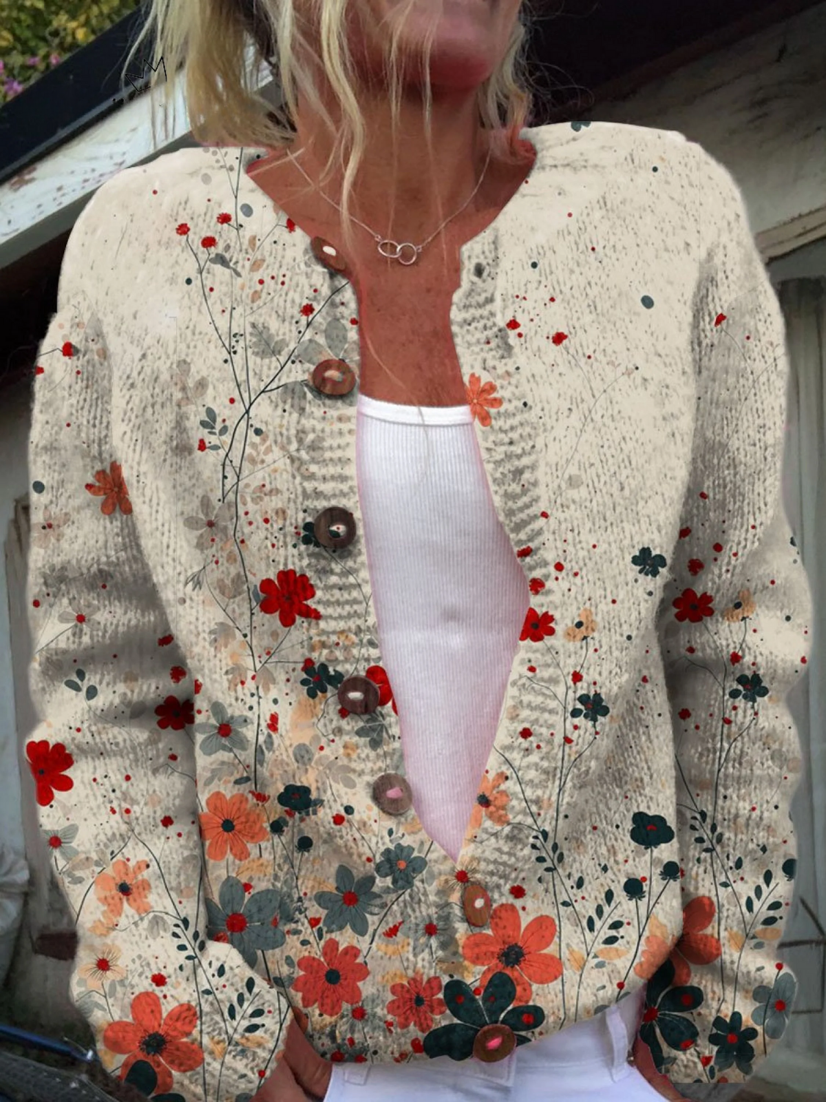 Lila™ | Vintage Floral Cardigan for Timeless Elegance
