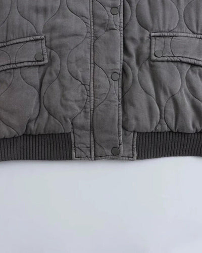 Lila™ | Stylish Padded Bomber Jacket for Chic Comfort