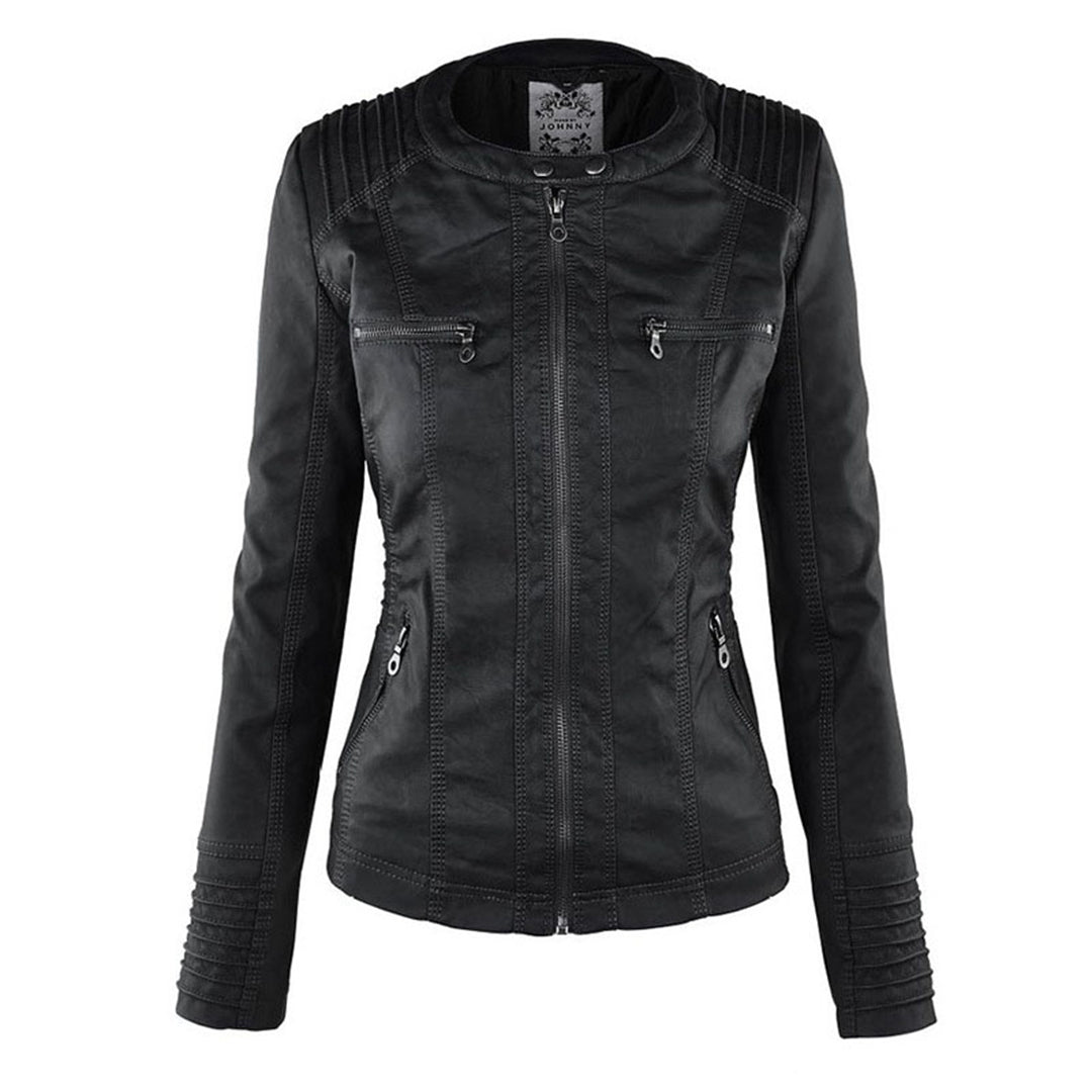 Monika™ | Elegant and durable leather jacket