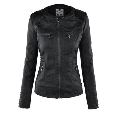 Monika™ | Elegant and durable leather jacket
