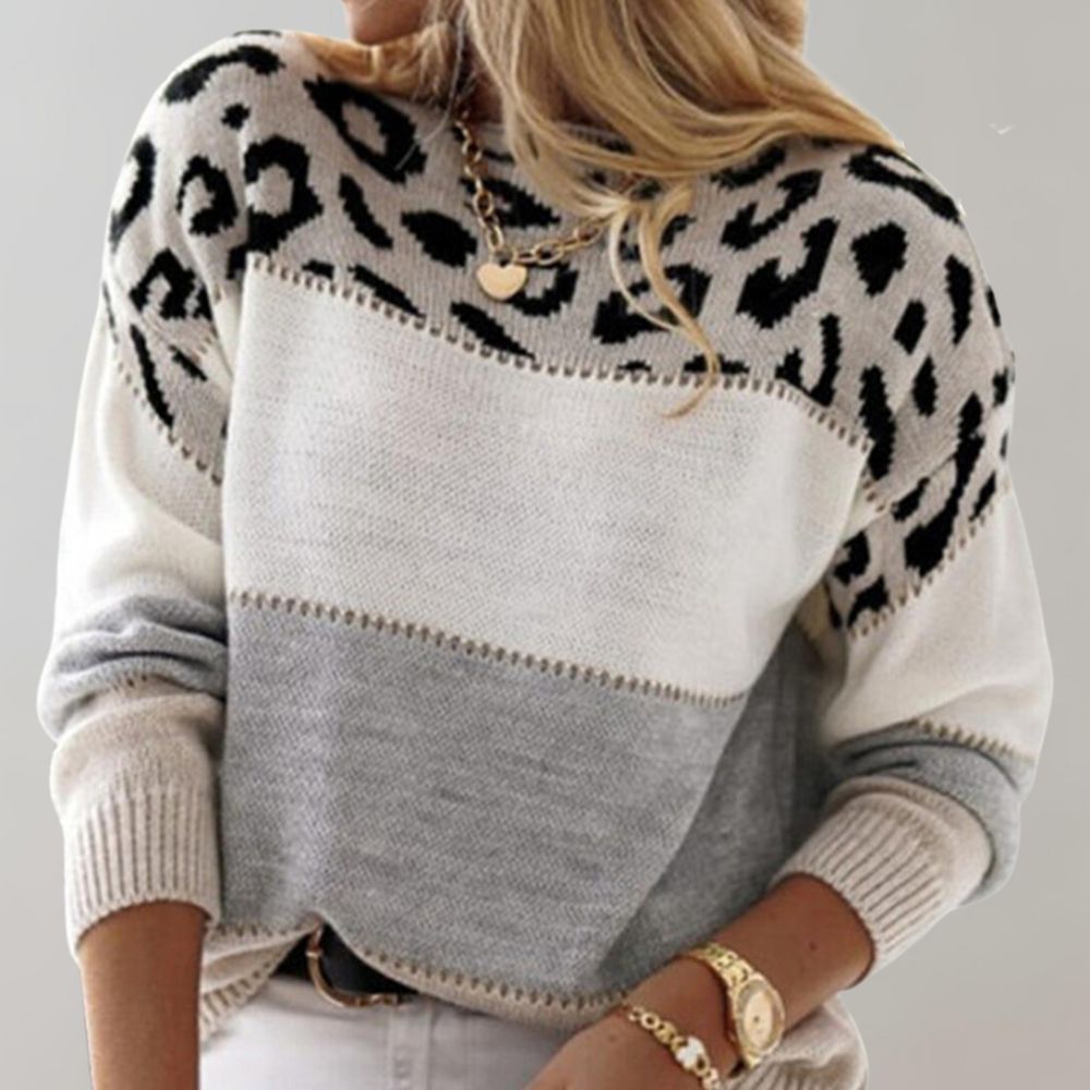 Charlotte™ | Elegant Leopard Knit Sweater