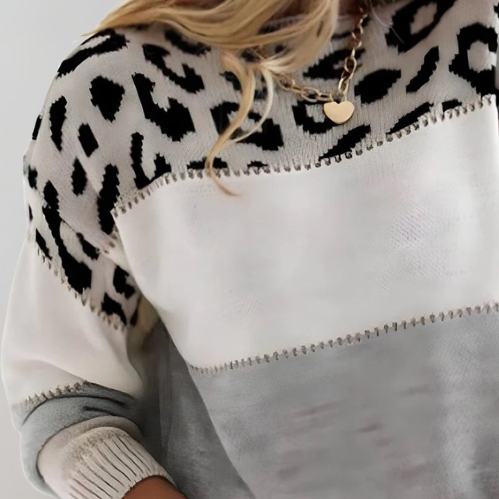 Charlotte™ | Elegant Leopard Knit Sweater