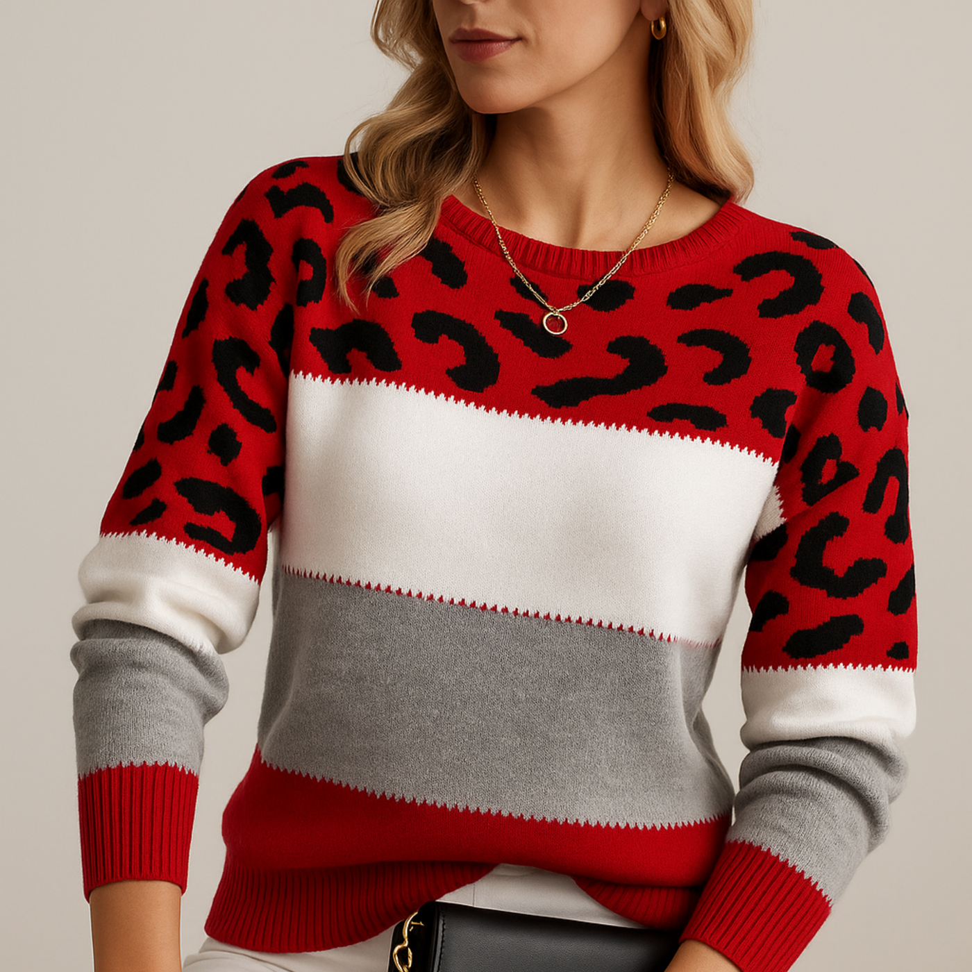 Charlotte™ | Elegant Leopard Knit Sweater