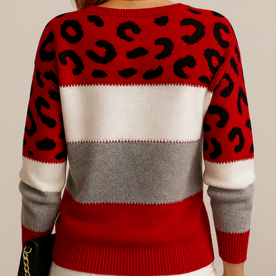 Charlotte™ | Elegant Leopard Knit Sweater