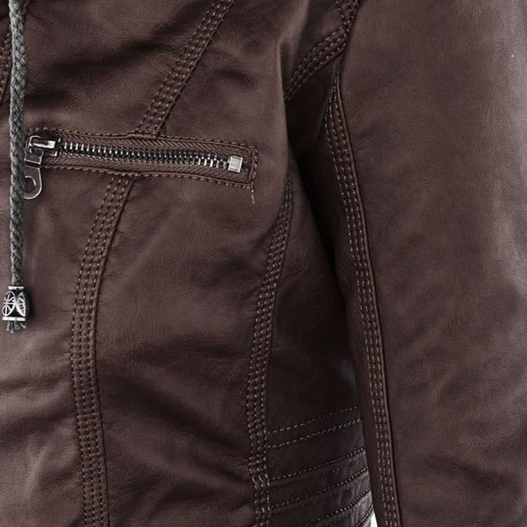 Monika™ | Elegant and durable leather jacket