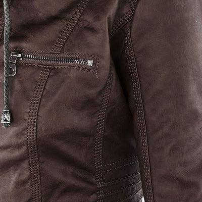 Monika™ | Elegant and durable leather jacket