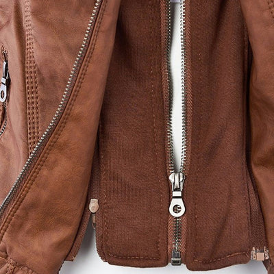 Monika™ | Elegant and durable leather jacket