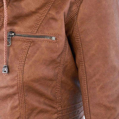 Monika™ | Elegant and durable leather jacket