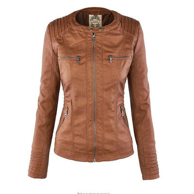 Monika™ | Elegant and durable leather jacket