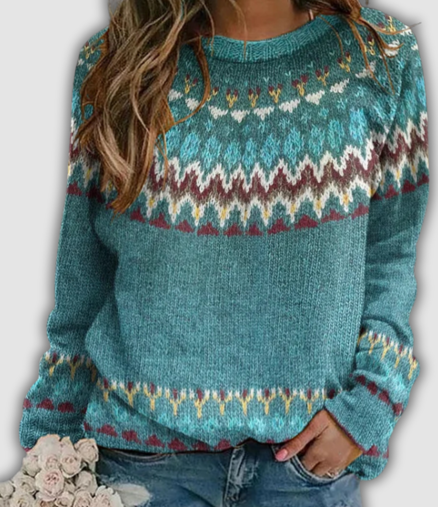 Lila™ | Chic Retro Sweatshirt for Casual Elegance