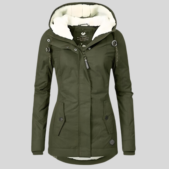 Lena™ | Waterproof Long Jacket with Cozy Lining