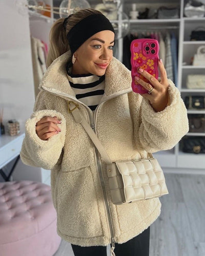 Mirella™ | Luxurious Teddy Fleece Jacket for Cozy Elegance