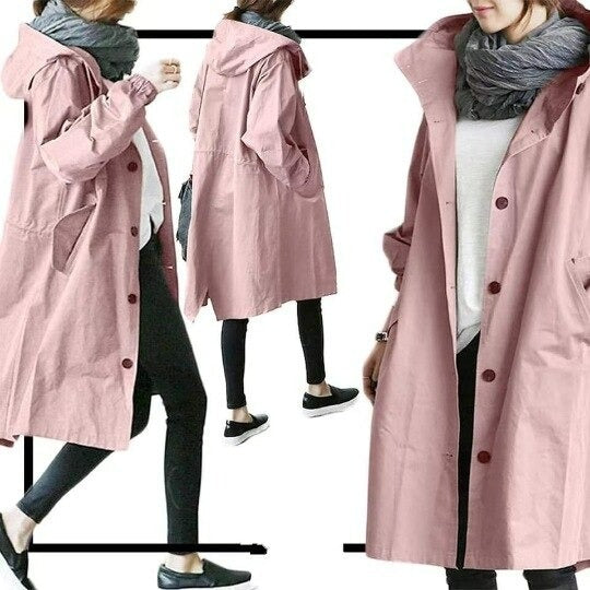 Ariella™ | Chic Water-Repellent Coat for Rainy Days