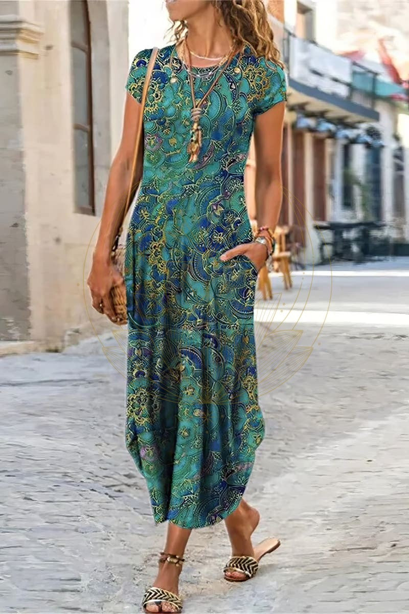 Daphne | Elegant bohemian dress, perfect for summer outings