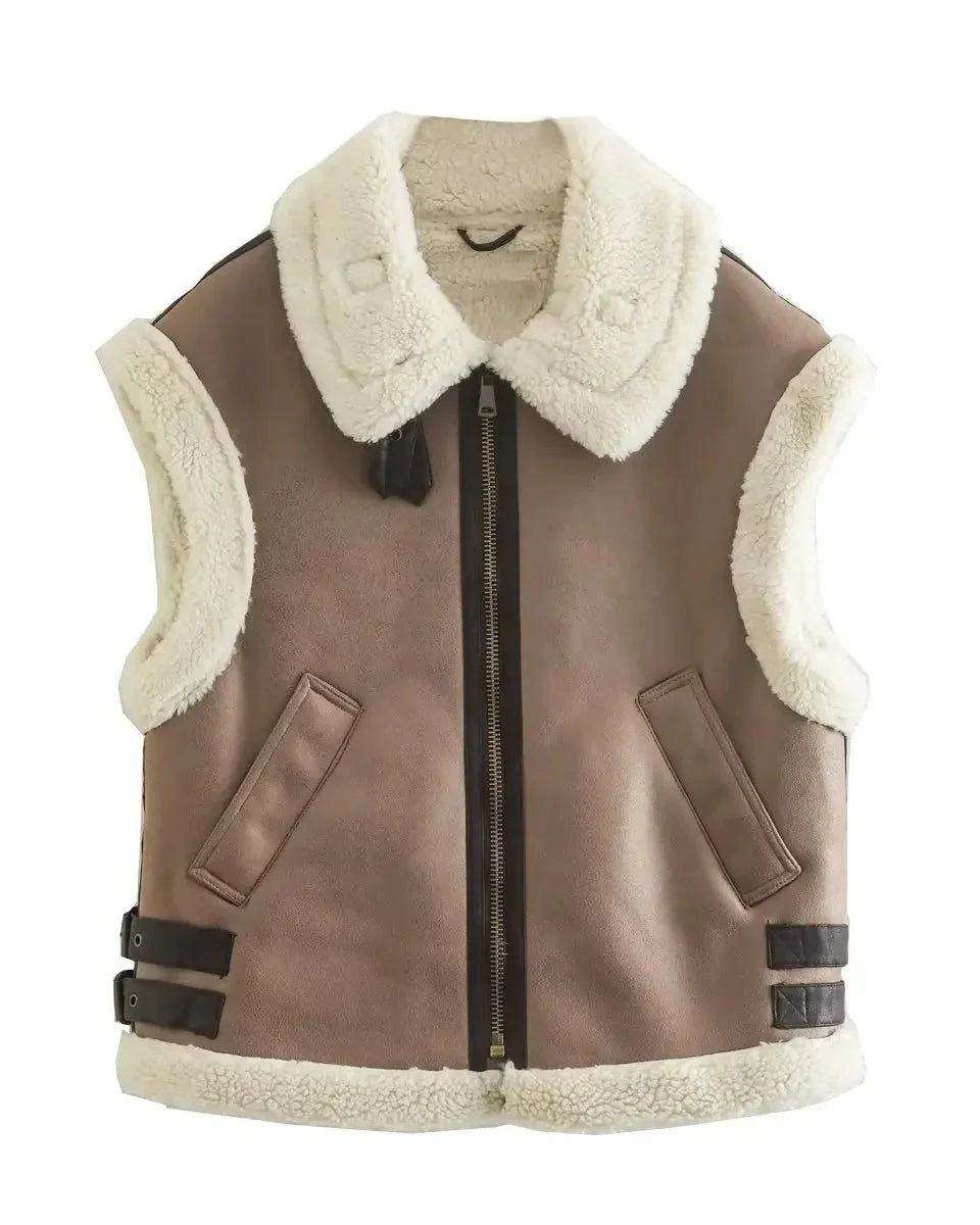 Evelyn™ | Cozy Teddy Gilet for Chic Warmth