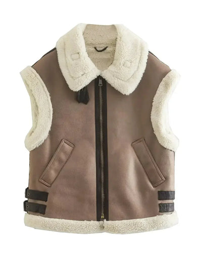 Evelyn™ | Cozy Teddy Gilet for Chic Warmth