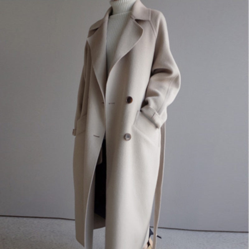 Isabella™ | Chic Wool Blend Coat for Timeless Elegance