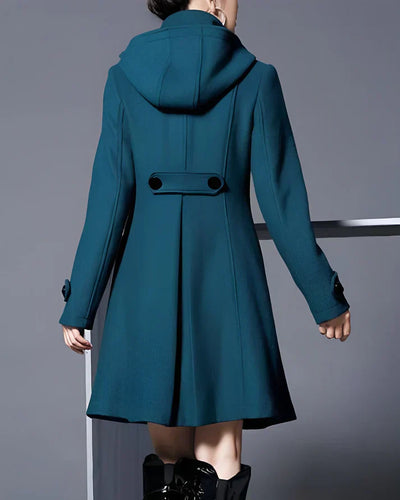 Isabella™ | Chic Wool Coat with Cozy Hood