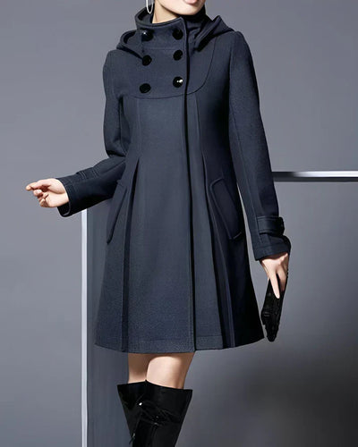 Isabella™ | Chic Wool Coat with Cozy Hood