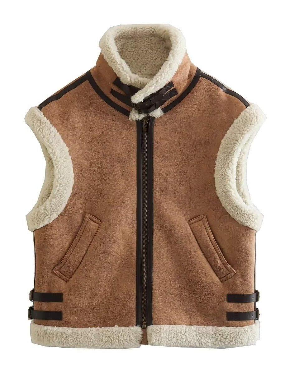 Evelyn™ | Cozy Teddy Gilet for Chic Warmth