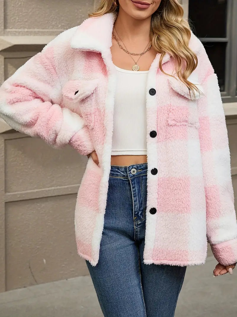 Clara™ | Chic Checked Autumn Jacket for Cozy Elegance