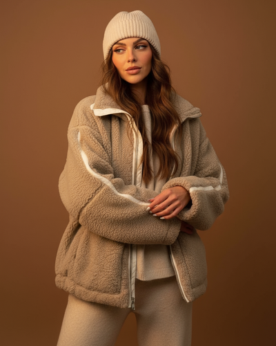 Mirella™ | Luxurious Teddy Fleece Jacket for Cozy Elegance