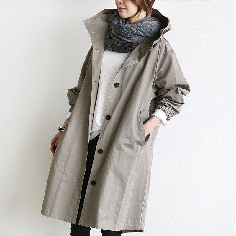 Ariella™ | Chic Water-Repellent Coat for Rainy Days