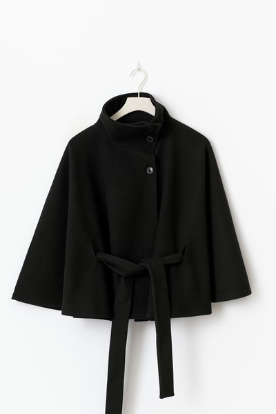 Lara™ | Chic Cape Coat with Cozy Belt